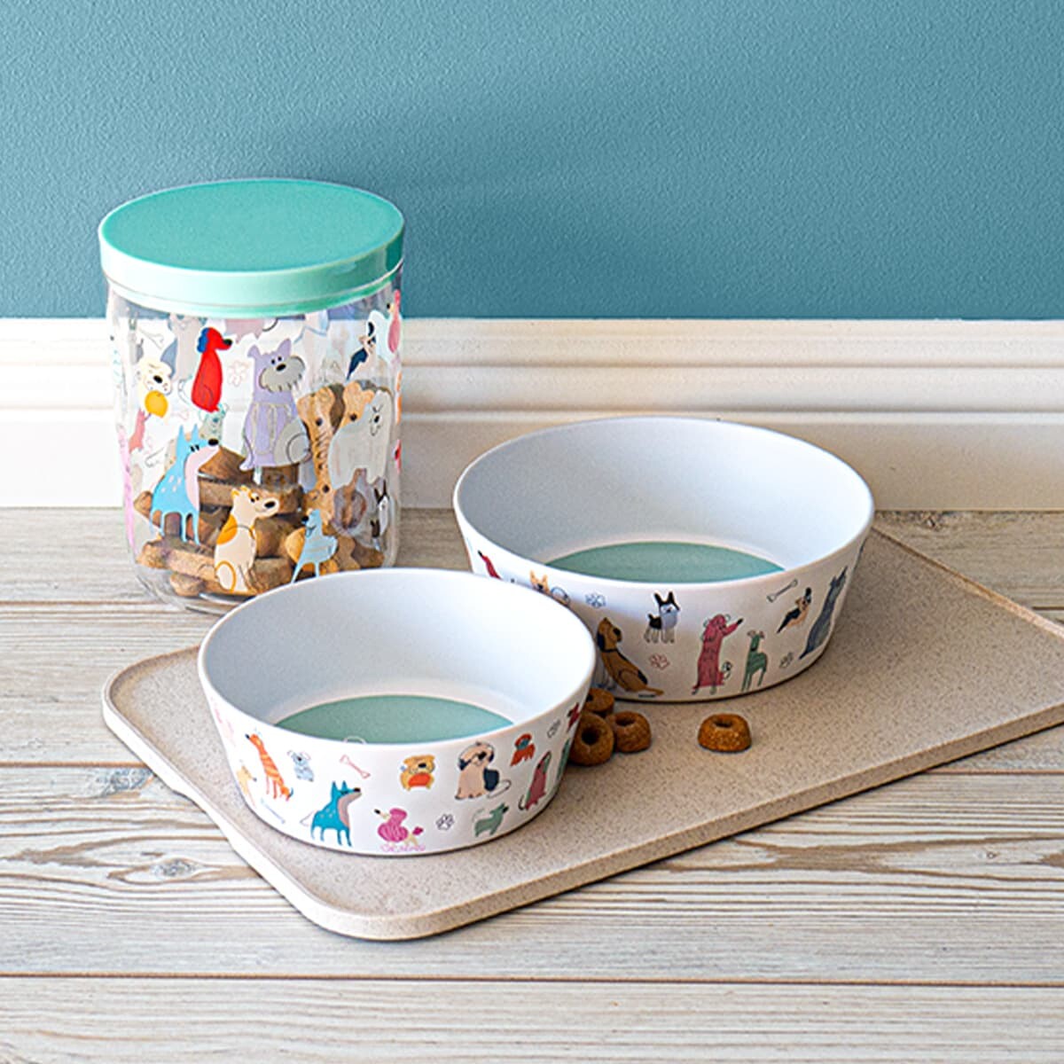 ABODE HOMEWARES ドッグウィムジーシリーズ　蓋付きジャー