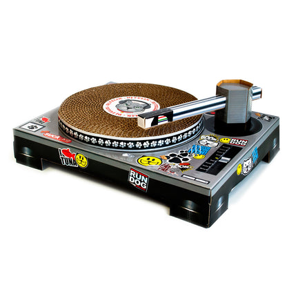 Cat DJ Scratching Deck