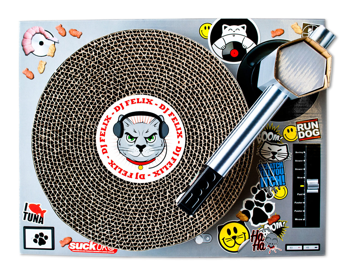 Cat DJ Scratching Deck