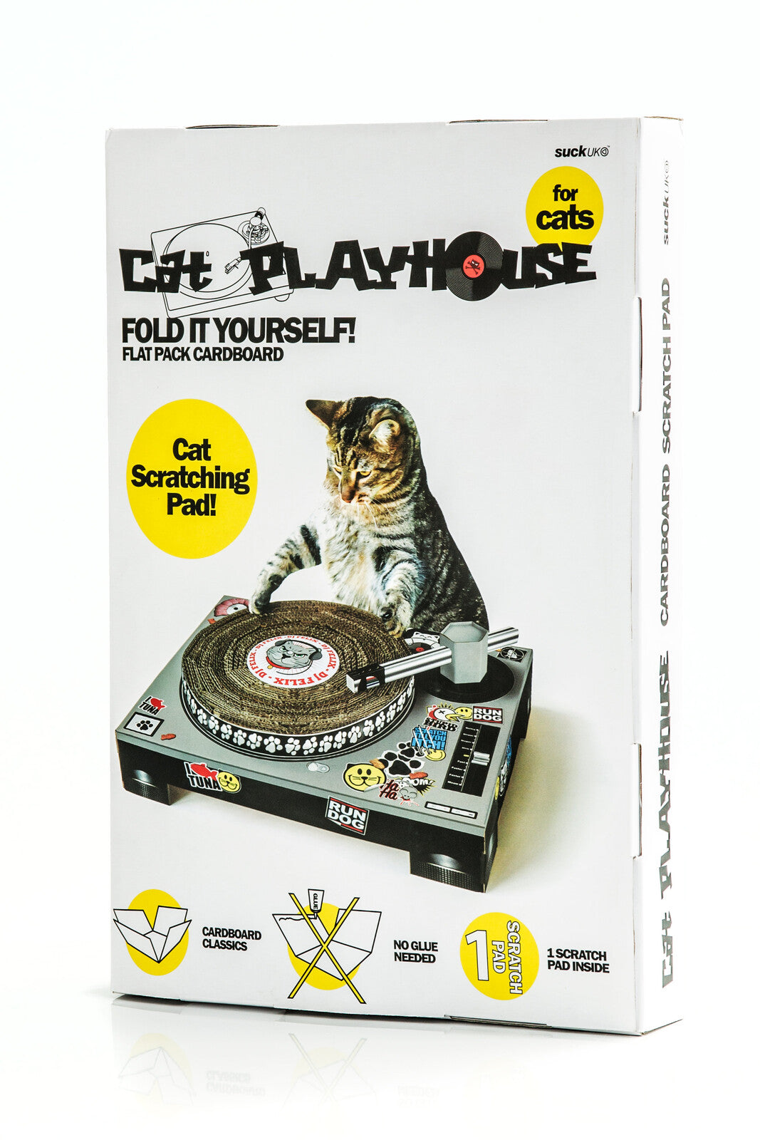 Cat DJ Scratching Deck